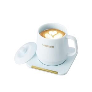 NEW Vsitoo Auto Coffee Warmers, App Temperature Control, Ceramic, 12oz Office